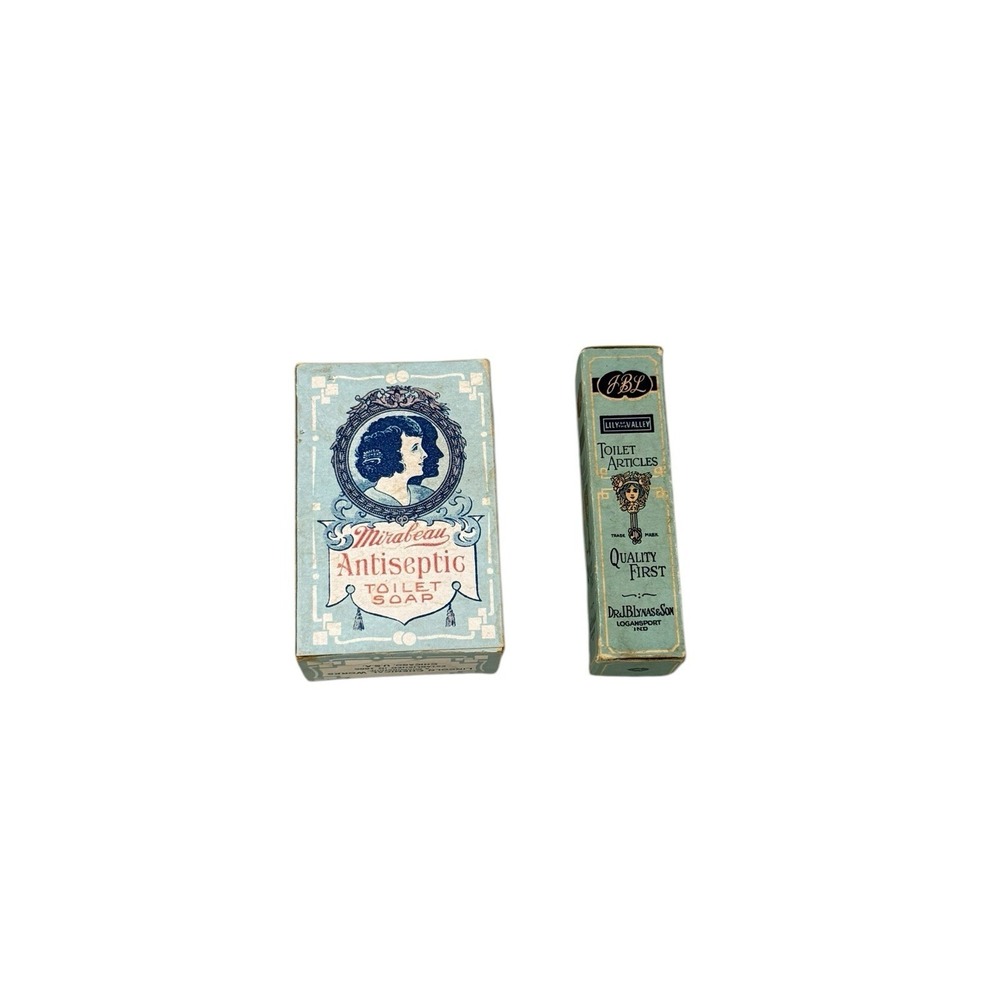 Vintage Advertising Drugstore Display Boxes 1950s/1960s Toilet Soap Articles
